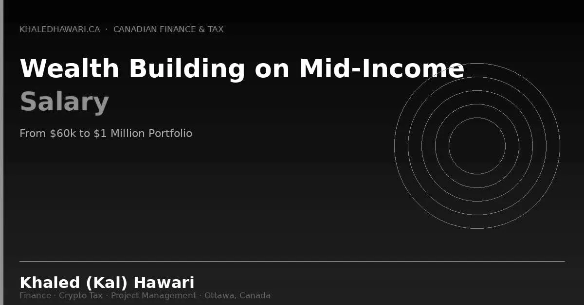 Wealth Building on Mid-Income Salary: From $60k to $1 Million Portfolio - Khaled Kal Hawari Ottawa